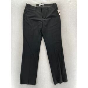 Gap True Straight Dress Pants Women's 8 Black Stretch Career Casual Mid Rise NWT